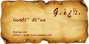 Godó Éva névjegykártya