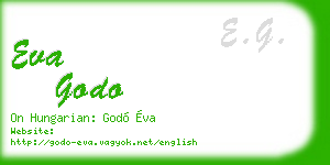eva godo business card