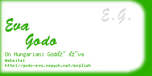 eva godo business card